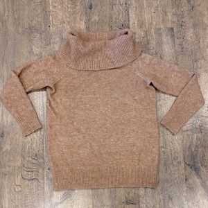 Aritzia Wilfred free Oversized Cowl Neck Sweater in Warm Brown XXS